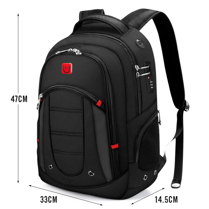 Водонепроницаемый рюкзак для мужчин и женщин с USB зарядкой дорожная сумка из