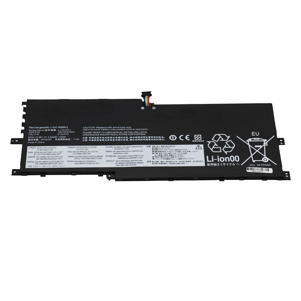 Аккумулятор для ноутбука Lenovo ThinkPad X1 Yoga 15 36 SB10K97623 SB10K97624 01AV474 01AV475 3500 в 2018 Вт · ч L17C4P71