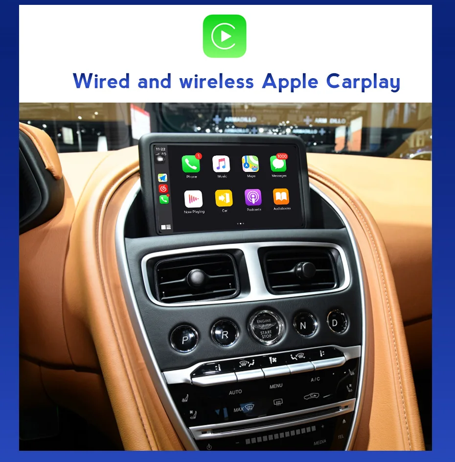 Беспроводной модуль Carplay Decorder Box для Aston Martin DB11 Android Автомобильный мультимедийный