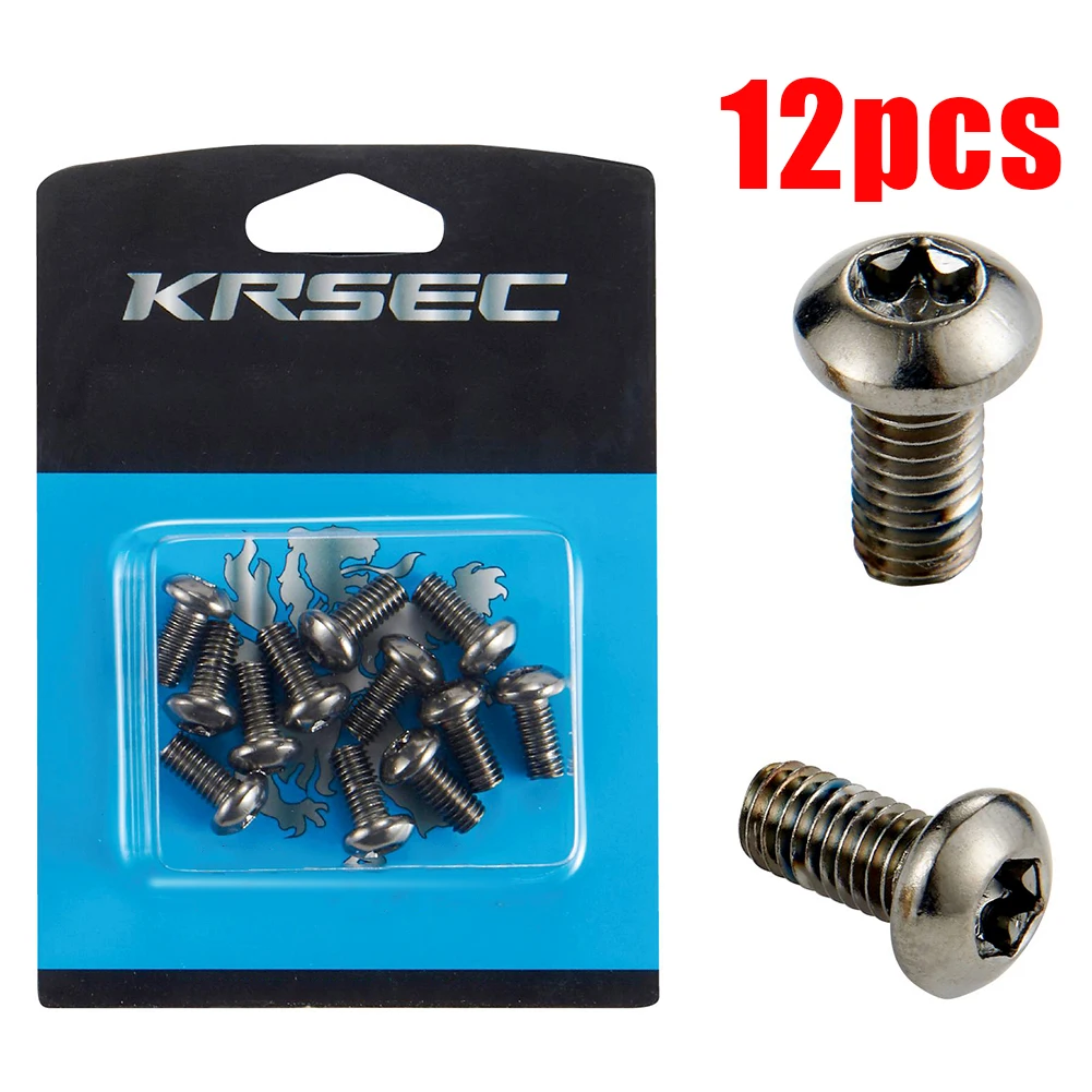 

12PCS/Boxed MTB Road Bike Disc Brake Rotor Screw Bolts Cycling M5x10mm T25 Higher Strength Alloy Steel Rotors Fixed Screws