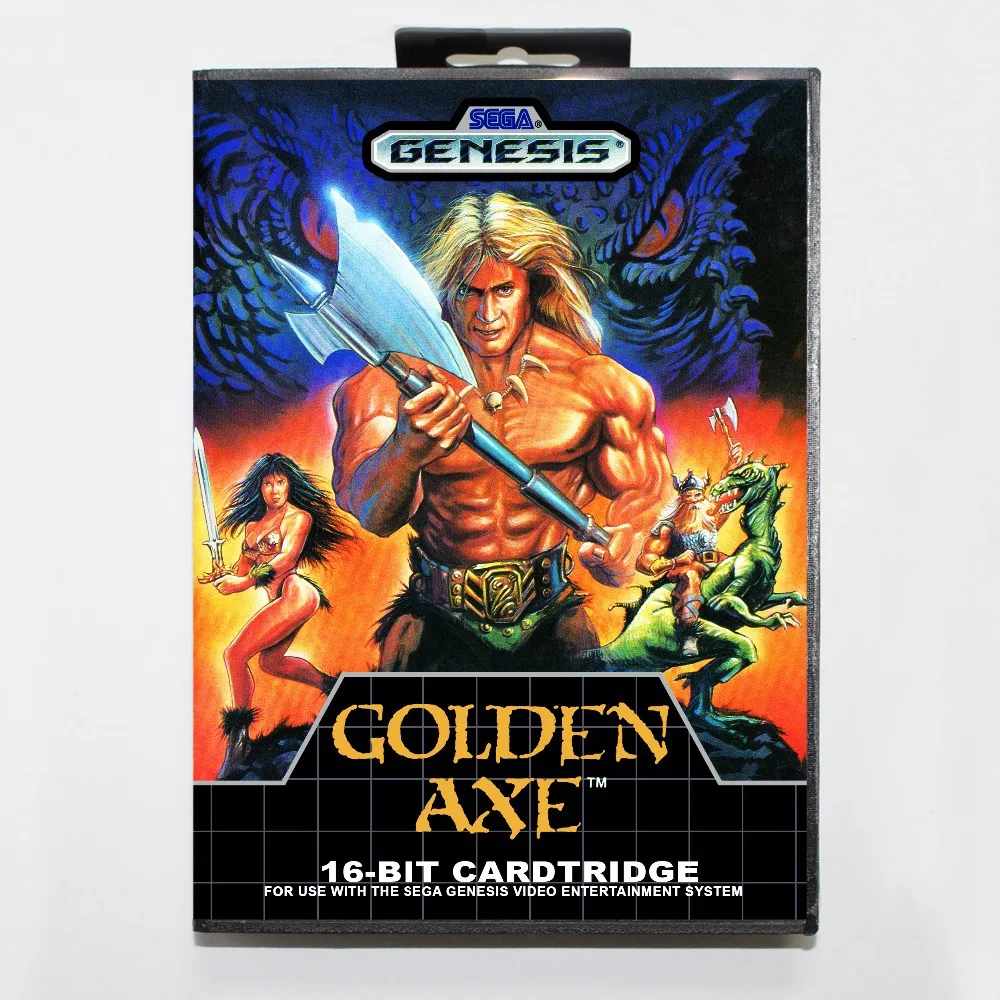 16-битный игровой картридж Sega MD с розничной коробкой игровая карта Golden Axe для Megadrive