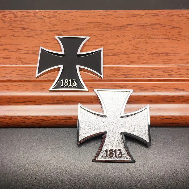 3D Стайлинг автомобиля немецкий автомобиль стандарт 1813 крест-эмблема