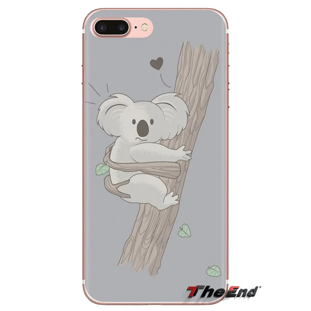 Для samsung Galaxy S2 S3 S4 S5 MINI S6 S7 edge S8 S9 Plus Note 2 3 4 5 8 Coque Fundas мягкий чехол Милый мистер коала