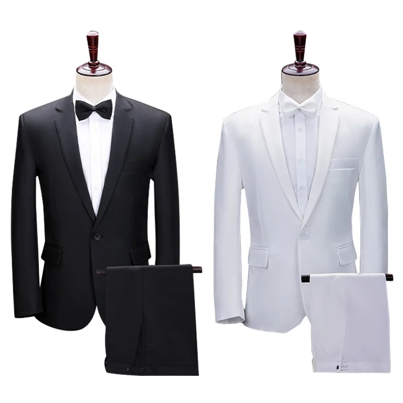 

2021 New Men's Solid Color Suit Stage Performance Suit