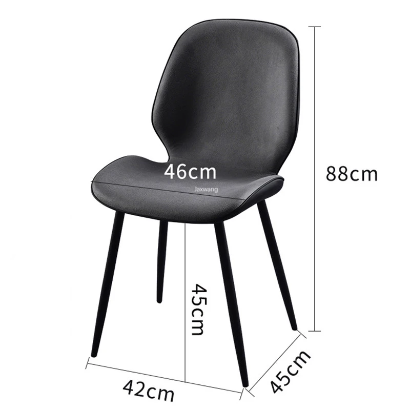 

Nordic Dining Chairs Backrest Restaurant Dining Chair Back Modern Minimalist Luxury Lounge Chair Conference Desk Leather Chair