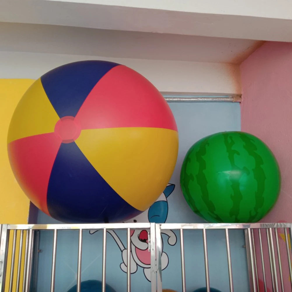 

Радужный пляжный мяч надувной пляжный мяч бассейн игрушки из нержавеющей стали толщиной пляжный мяч из ПВХ