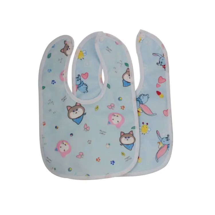 3 шт. Детские хлопковые нагрудники для девочек и мальчиков с рисунками из