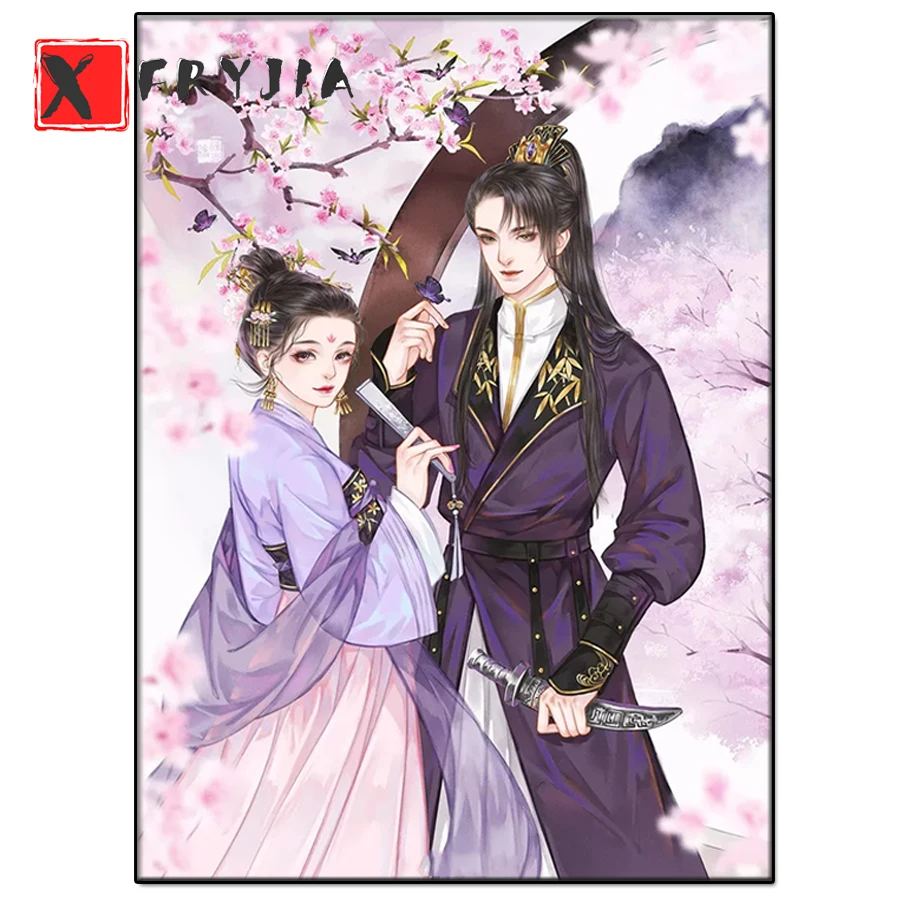 

5d Diy diamond painting Classical couple full picture square drill diamond embroidery rhinestone painting diamond mosaic gift