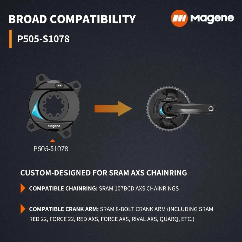 Magene P505 измеритель мощности на основе паука для горного и шоссейного велосипеда