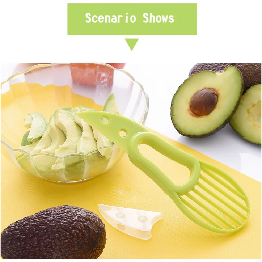 Многофункциональная ломтерезка 3 в 1 для авокадо Ломтерезка масла и фруктов резак