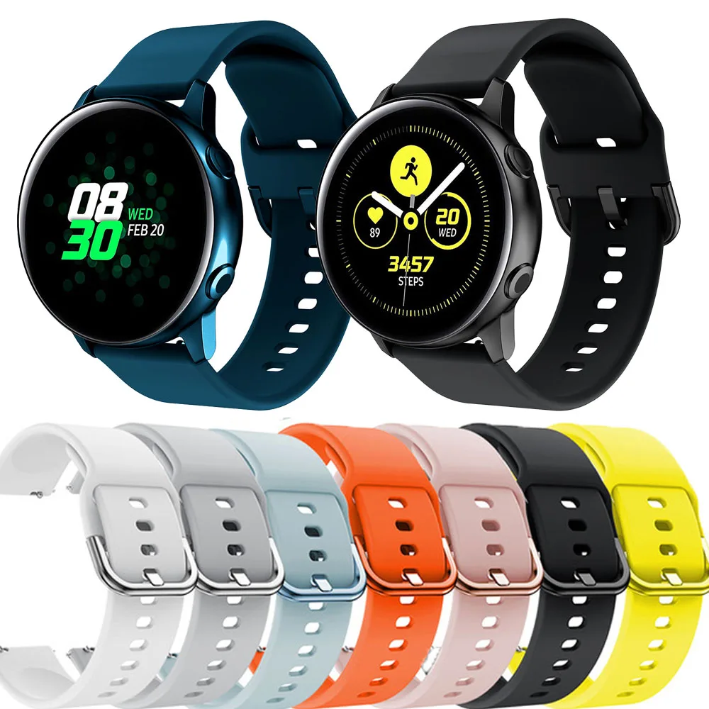 Силиконовый оригинальный спортивный ремешок для часов Galaxy watch активный samsung 42 мм