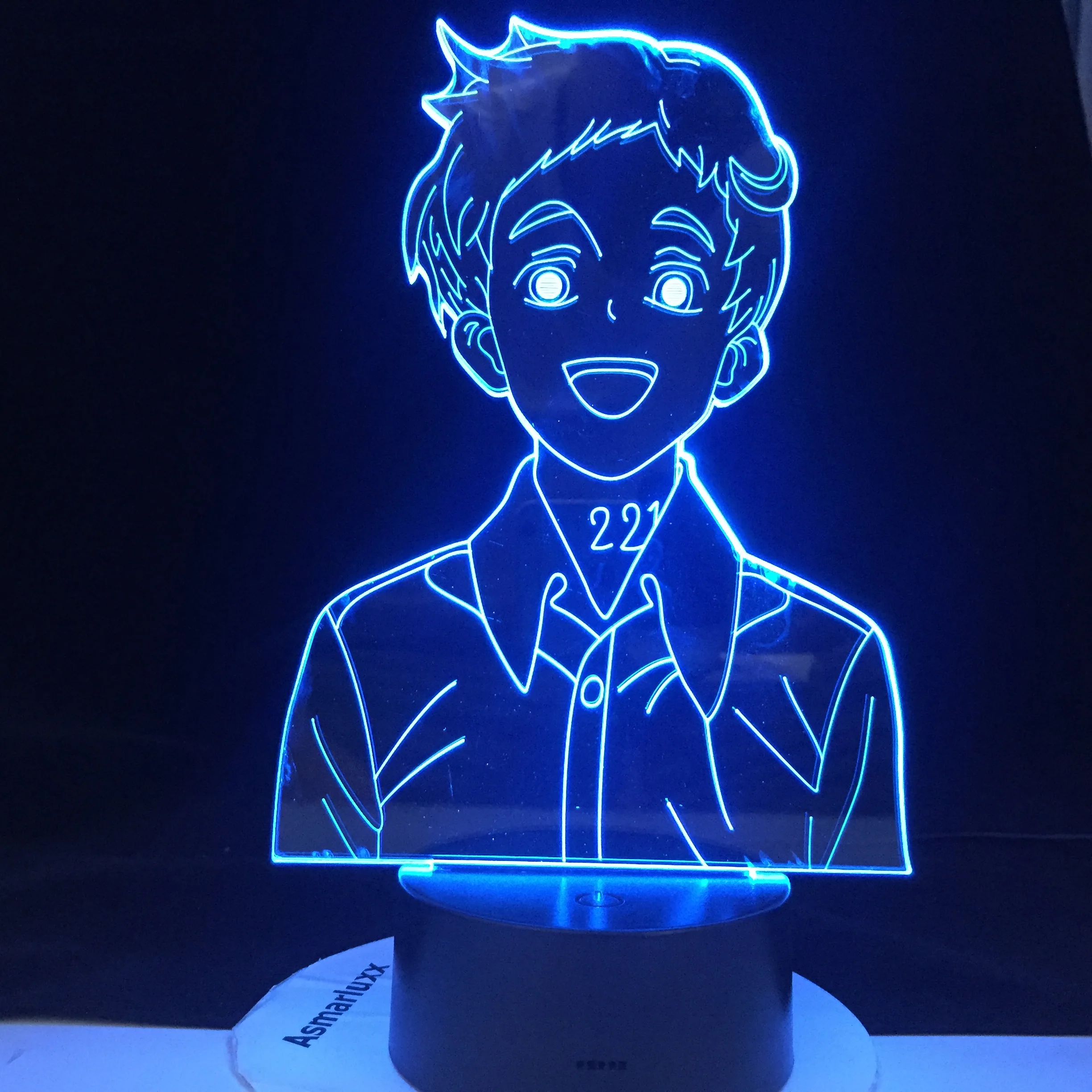 

Emma Figure Japanese Manga The Promised Neverland Led Night Light for Home Room Decor Kids Child Nightlight Bedside Desk Lamp