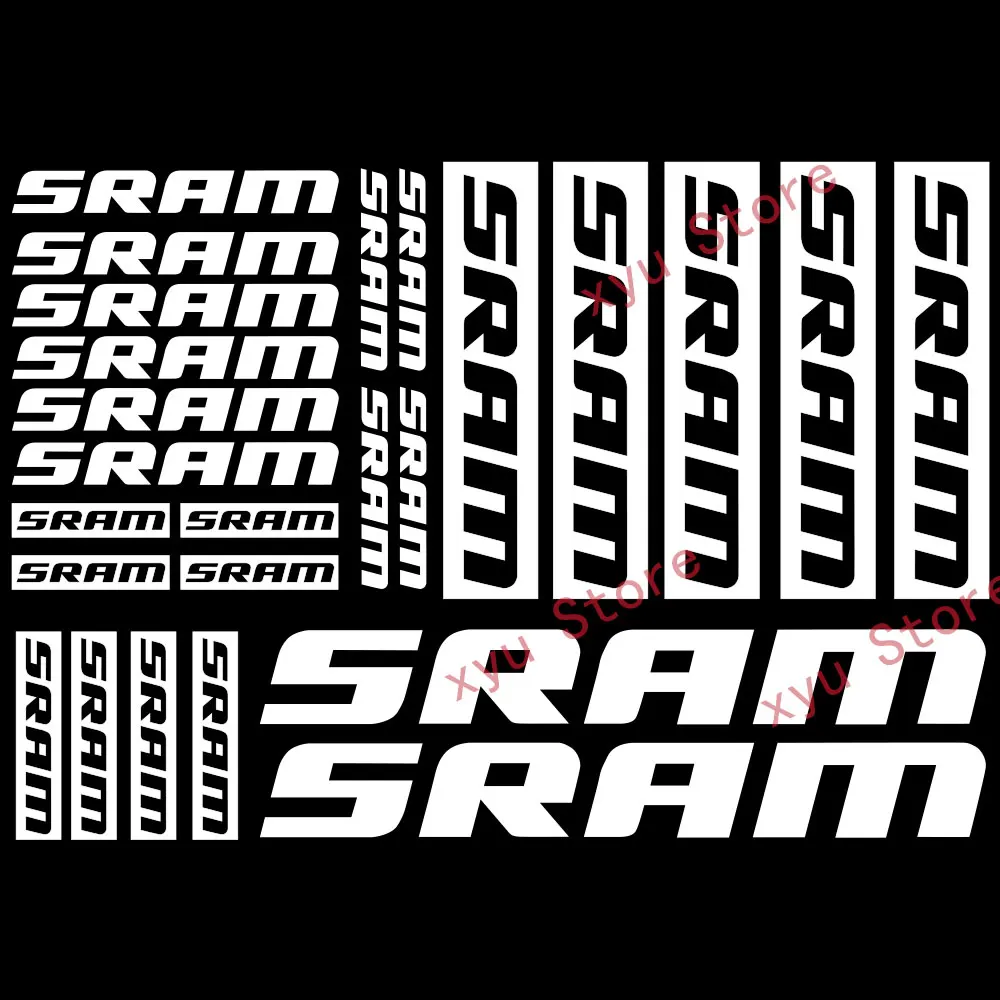 Автомобильная наклейка совместимая с SRAM виниловая s лист рама для велосипеда
