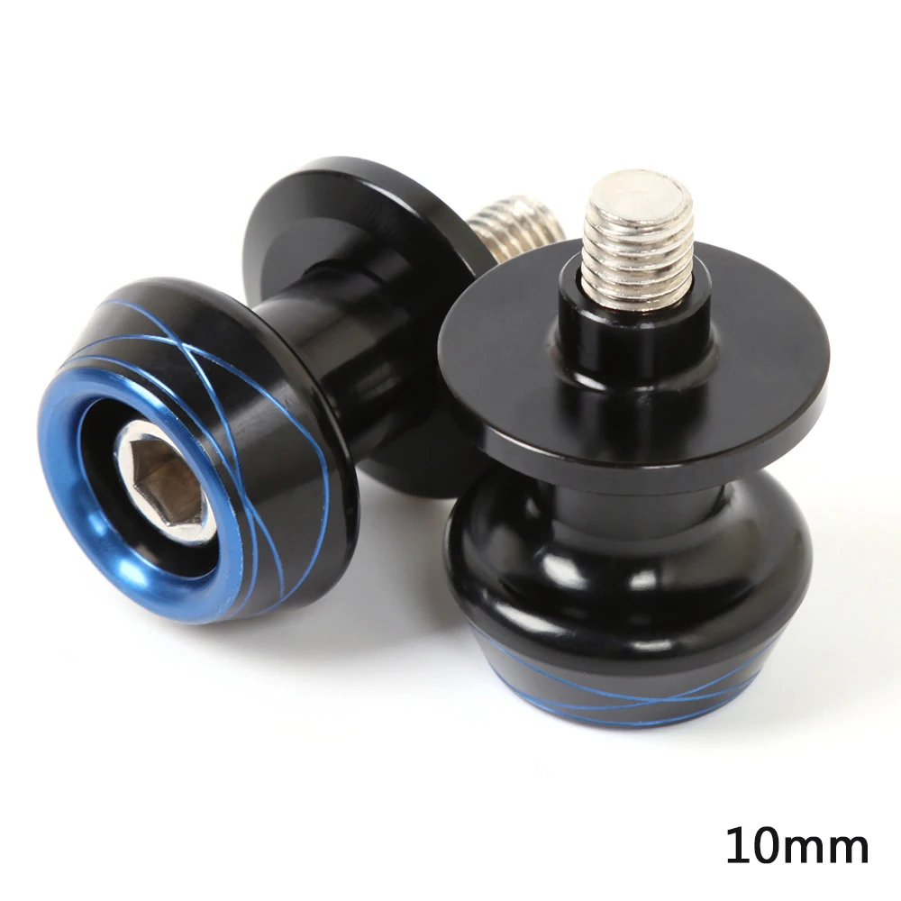 

2Pcs Bolt M10 Universal CNC Aluminum Motorcycle Swingarm Sliders Spools Paddock Stand Bobbin Swing Arm for Honda Suzuki Kawasaki