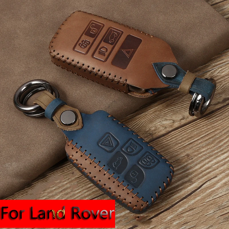 

Чехол для автомобильного ключа для Land Rover Discovery God Line Range Rover Aurora Star Pulse Crazy Horse кожаный персонализированный Ретро Чехол для автомобильного ключ...