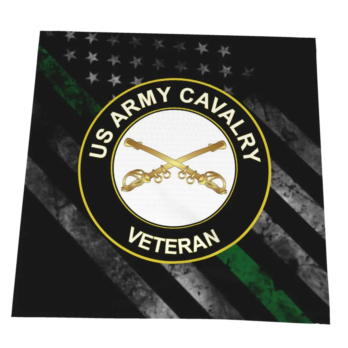 

US Army Veteran Cavalry Table Napkin Kitchen Towel Cleaning Cloth Tea Dining Fabric Placemats Handkerchief Decoration