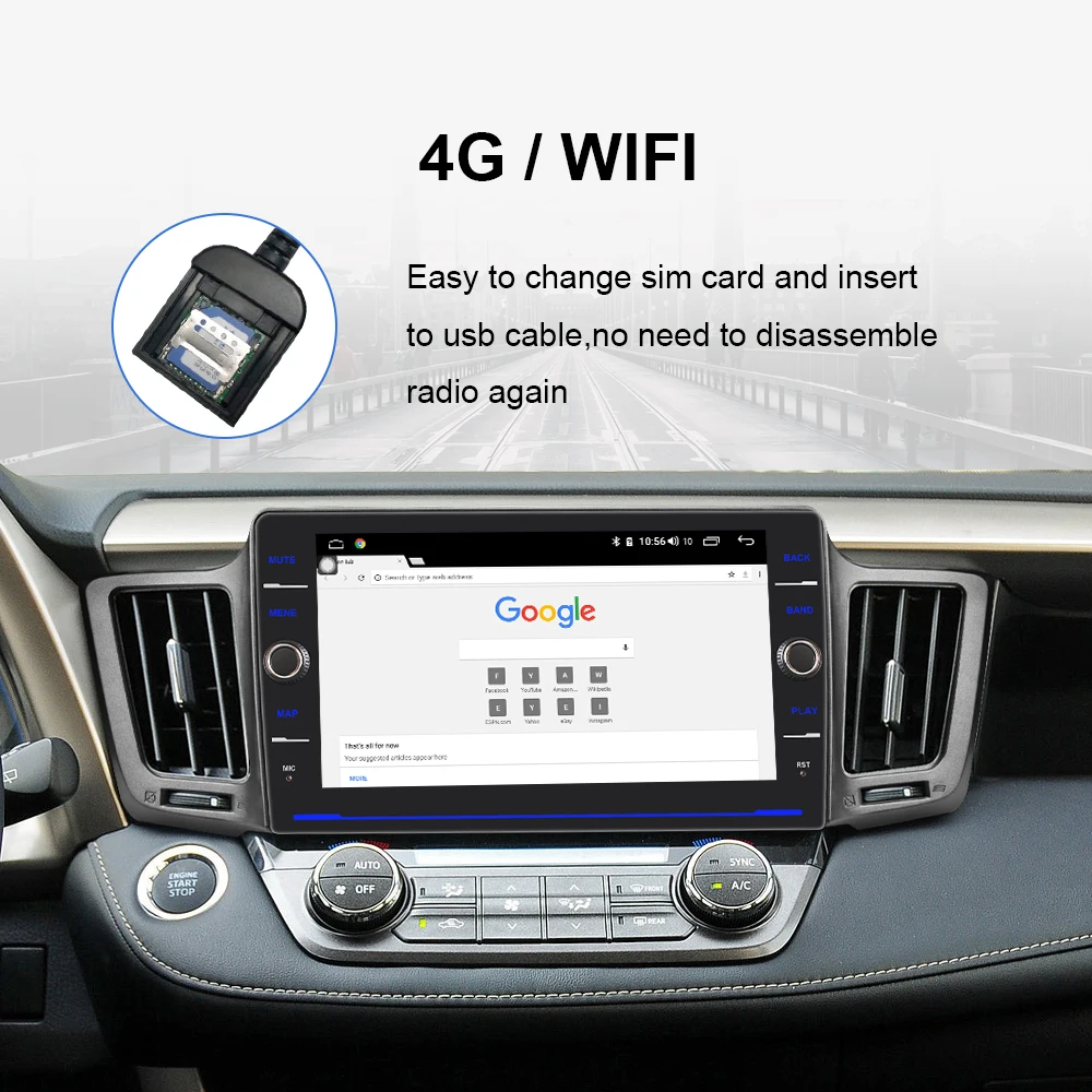 EBILAEN автомобильный Радио gps dvd-плеер для Toyota RAV4 RAV 4 2013- 2Din Android 8,1 мультимедийная лента рекордер Авторадио Навигация