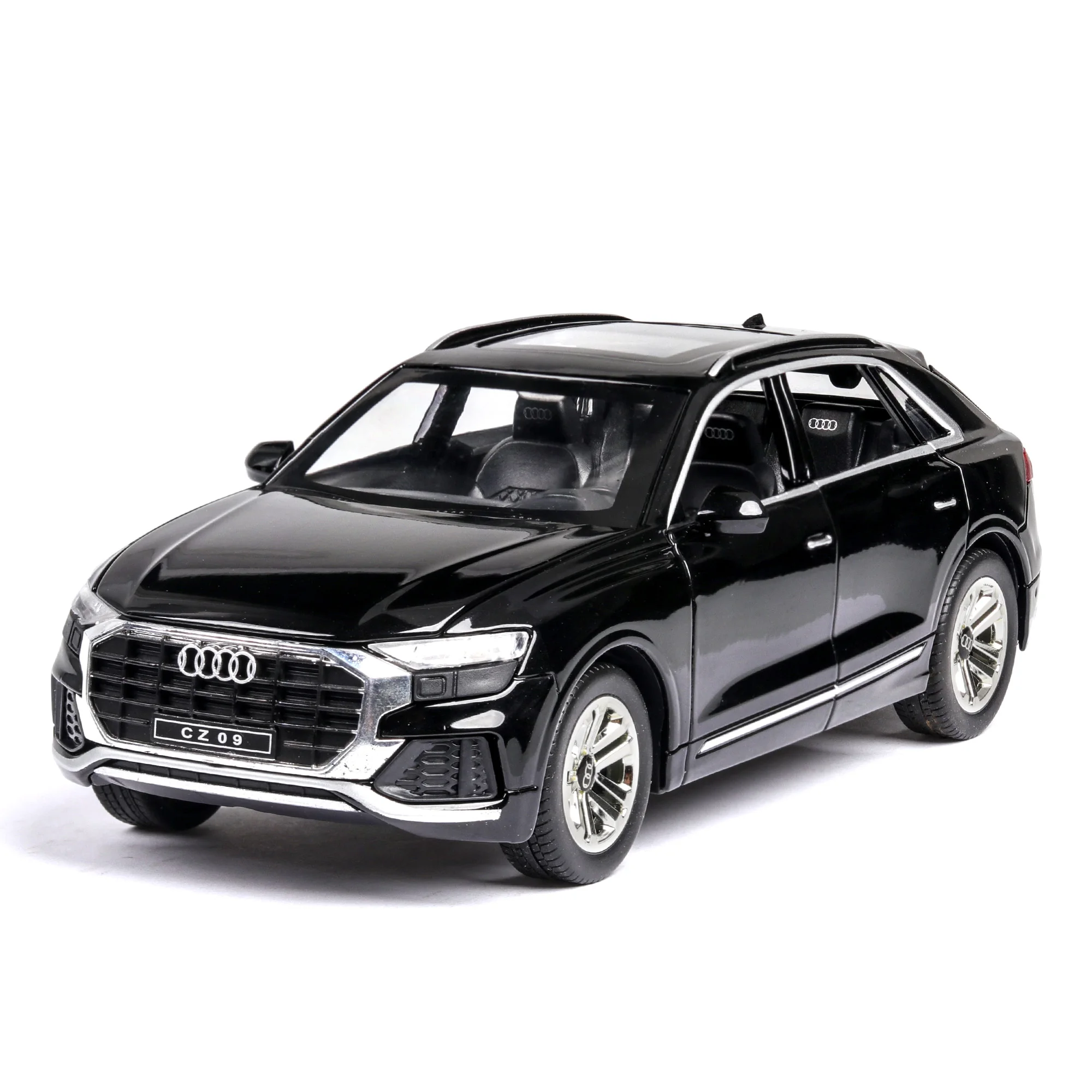 1:24 Высокая моделирования Audi Q8 со звуком и светильник Игрушечная модель
