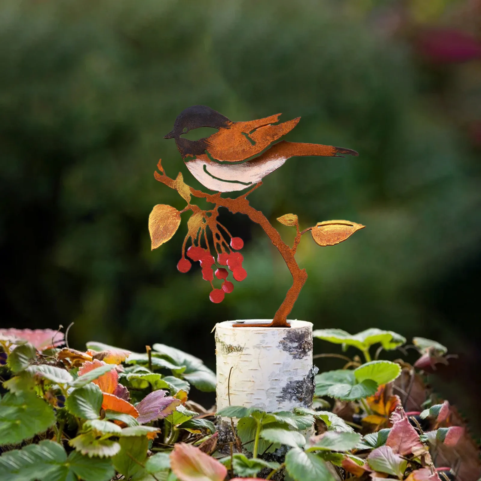 Садовые металлические украшения ручной росписи цветущие для сада домашнее