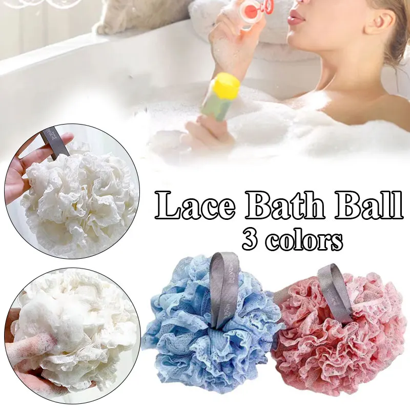 

Simplicity Lace Soap Sponge Body Clean Supplies Practical Bathroom Supplies Comfortable Soft Bath Scrub Wash Shower Puff