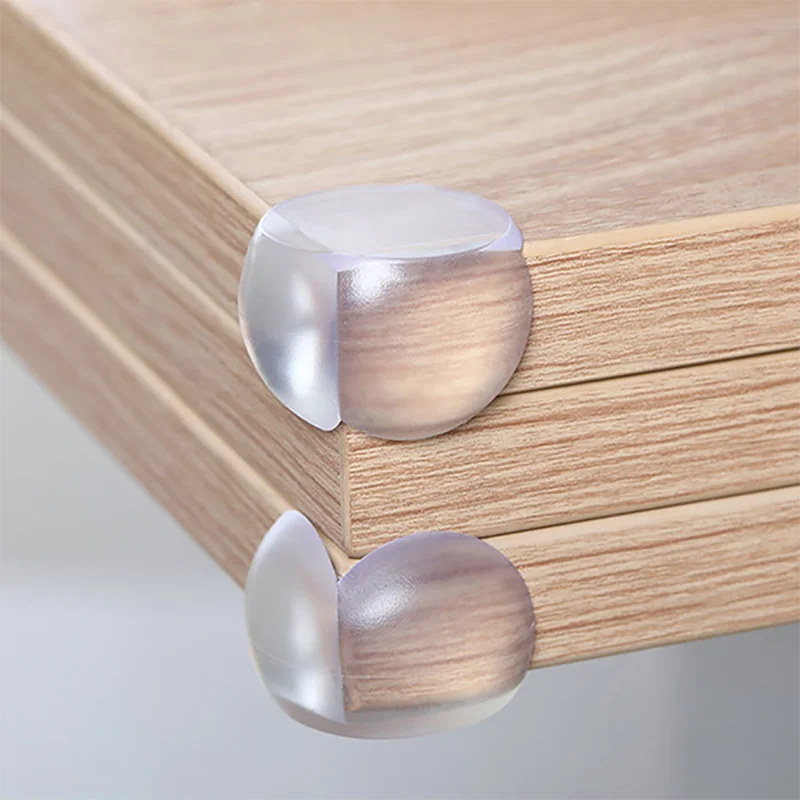 Protector de silicona de seguridad para beb&eacute;s, 4 Uds., anticolisi&oacute;n, borde de esquina de la Mesa, cubierta de protecci&oacute;n, protectores de esquinas para ni&ntilde;os-3