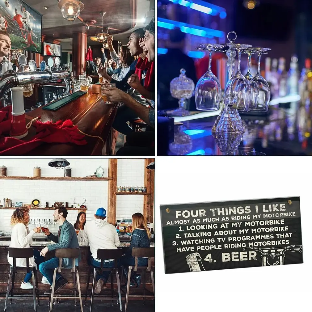 Декоративный металлический знак пива "Decor Beer" винтажного стиля для украшения стен в пабе, клубе, мужской пещере и баре.