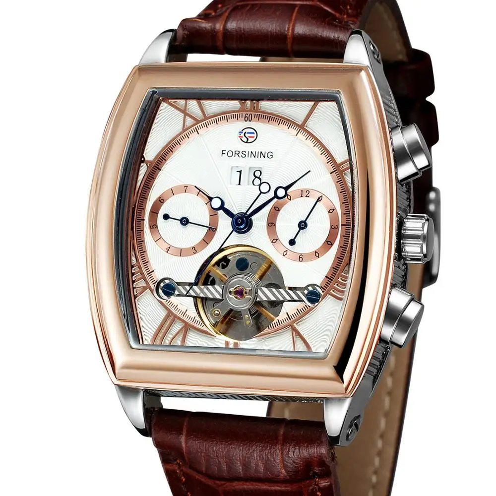 Forsining Tourbillon Мужские автоматические часы мужские роскошные брендовые