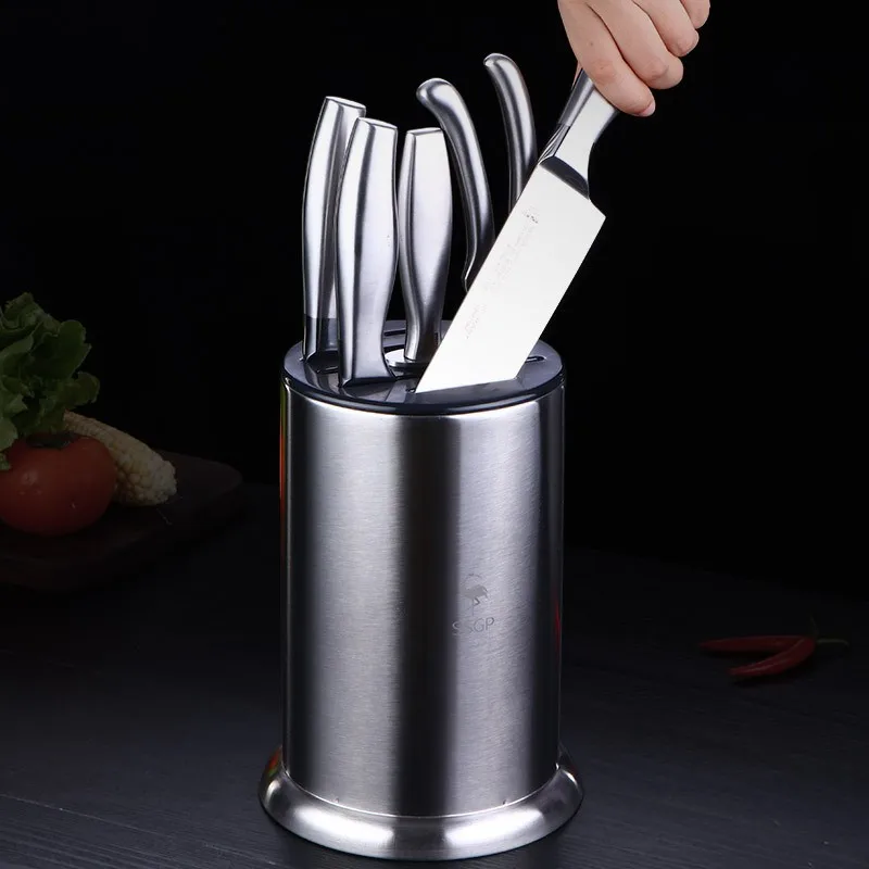 SSGP Нержавеющая сталь держатель для ножей Кухня Полка Многофункциональный