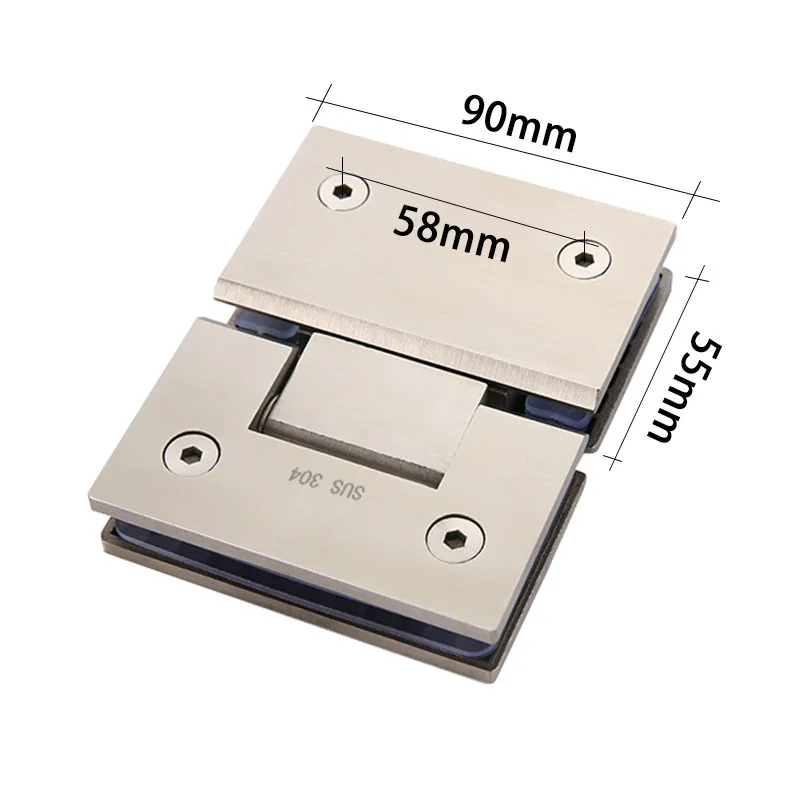 Прецизионный литой шарнир 304 градусов плоская открытая двухсторонняя зажим из