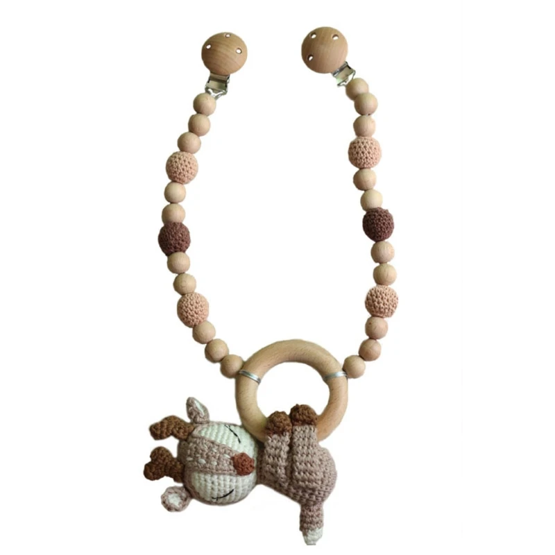 

Baby Stroller Hanging Pendant Pacifier Clip Chain Mobile Rattle Bed Bell Infants Teether Nursing Chewing Toys Shower Gifts