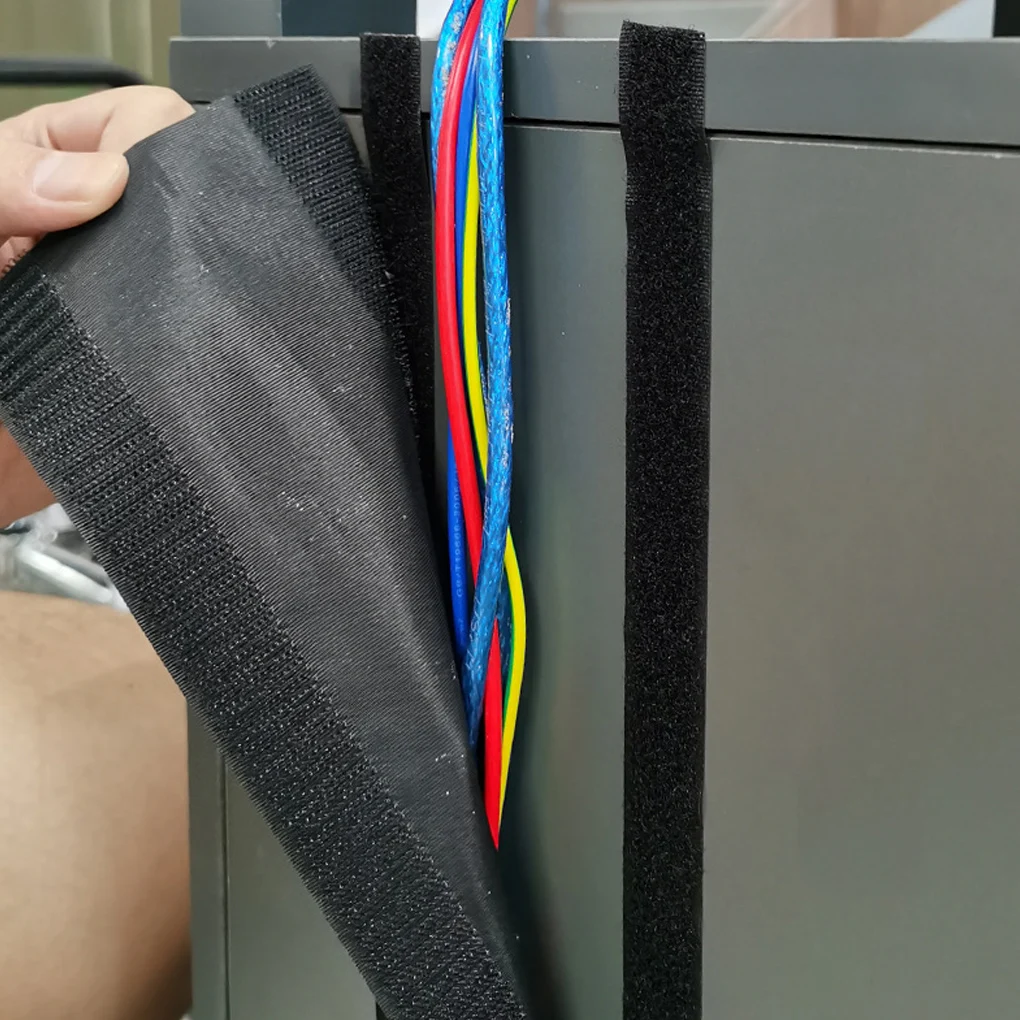

3M Expandable Cable Sleeve Cable Cover Soft Adjustable Hook And Loop Office Desk Wire Cable Cover For Floor/Carpet/Trunk/Desk
