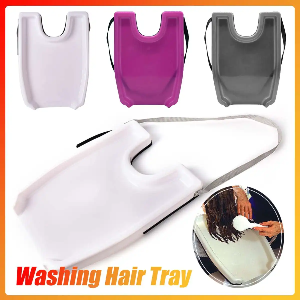 

Shampoo Tray Medical Hairdressing Tray Salon Treatment Durable Elderly Tools Sink Washing Hair Home Plastic Hairing Basin