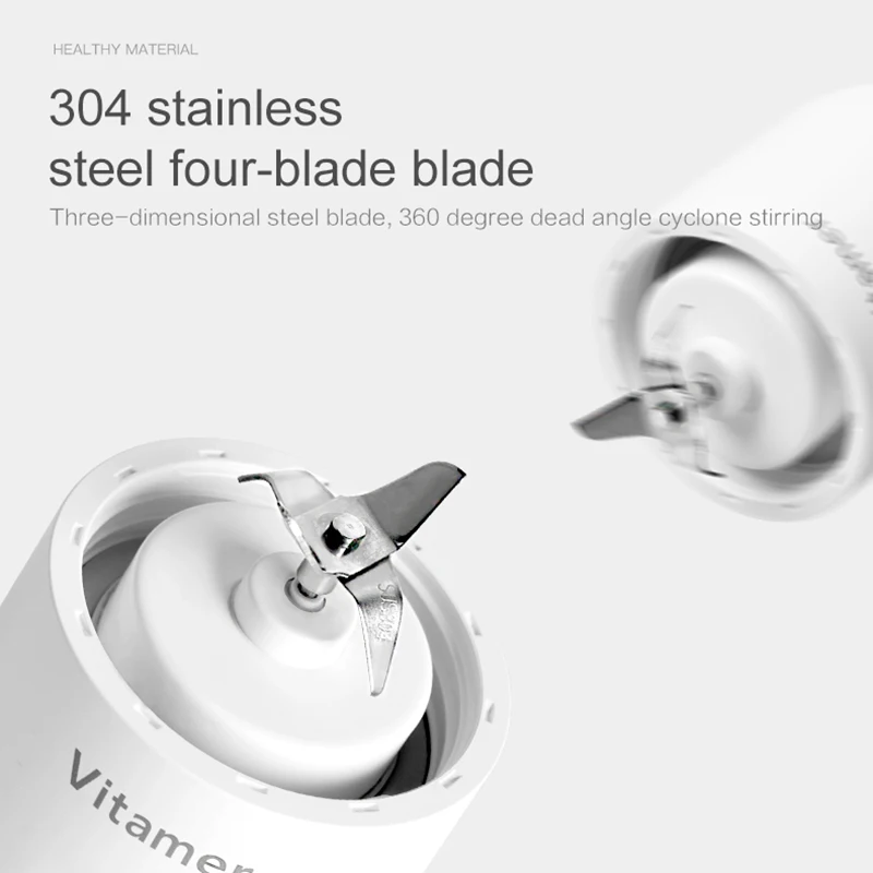 350ml Mini Portable Electric Juicer Multipurpose Wireless USB Rechargable Juice Cup Cut Mixer For Travel | Дом и сад