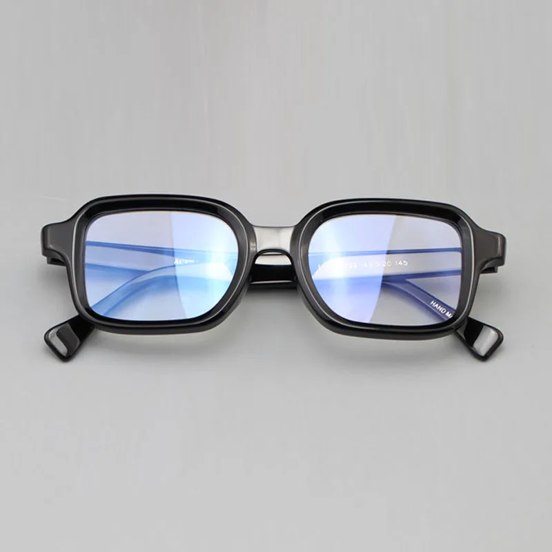 Vaztúnica-gafas cuadradas para hombre, lentes gruesas para miopía, dioptrías graduadas, marcos negros