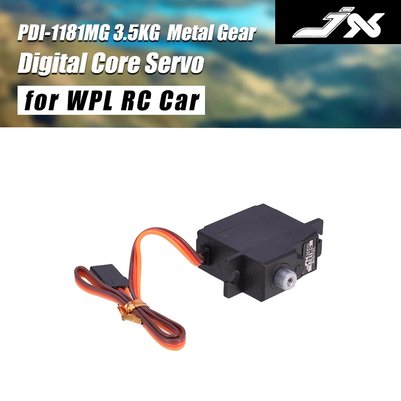 JX Servo PDI 1181MG 18 г 3 5 кг металлическая Шестерни цифровой Core для WLtoys 144001 WPL RC автомобиль