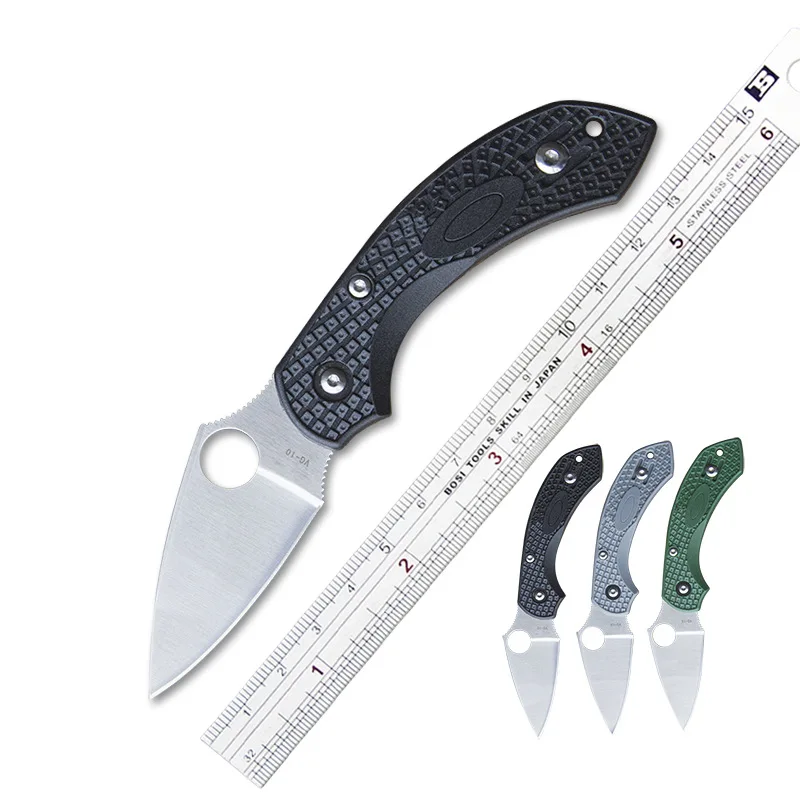 

C28 Folding Knife 5Cr15Mov Blade Pocket Tactical Survival Knives Outdoor Camping Hunting Knife Jackknife Edc Tools Nylon Handle
