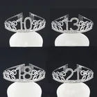 Повязка на голову стразы из сплава для девочек, обруч для волос, корона на день рождения, шляпа, украшения для вечеривечерние, принцесса 10 16, День святого Валентина