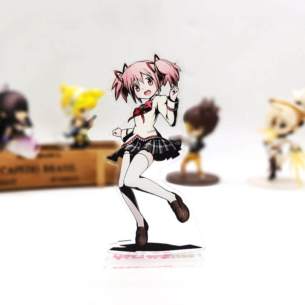 Puella Magi Madoka Magica Kaname HM acrylic stand figure model plate holder cake topper anime toy | Игрушки и хобби