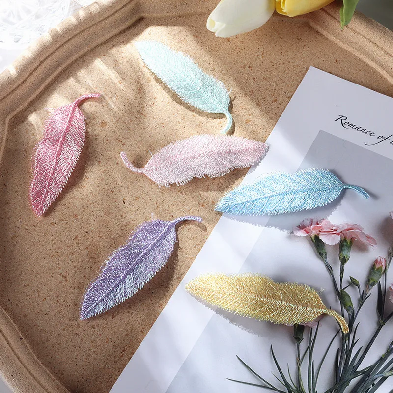 Цветные заколки для волос в форме листьев женщин и девочек милые головной убор