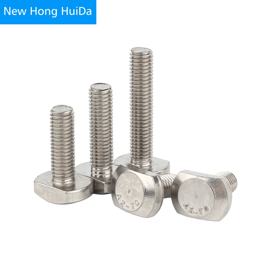 Hammer T Head Bolt Aluminum Connector Screws For 20/30/40/45 Profiles 304 Stainless Steel M5 M6 M8 M10 M12 M14 M16 M20 | Обустройство