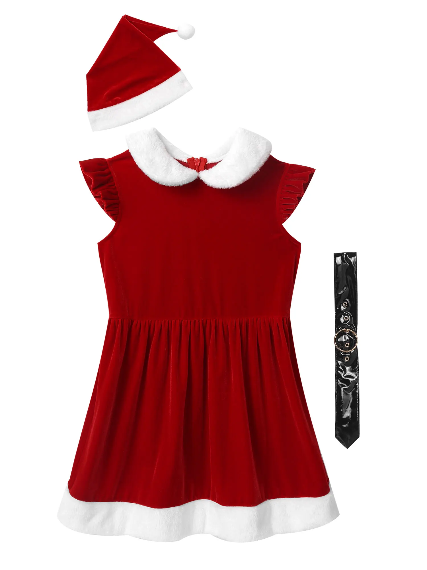 

Girls Elf Christmas Xmas Roleplay Dress for Girls New Year Festival Santa Clause Costume Kids Fancy Dress Up Party Dresses