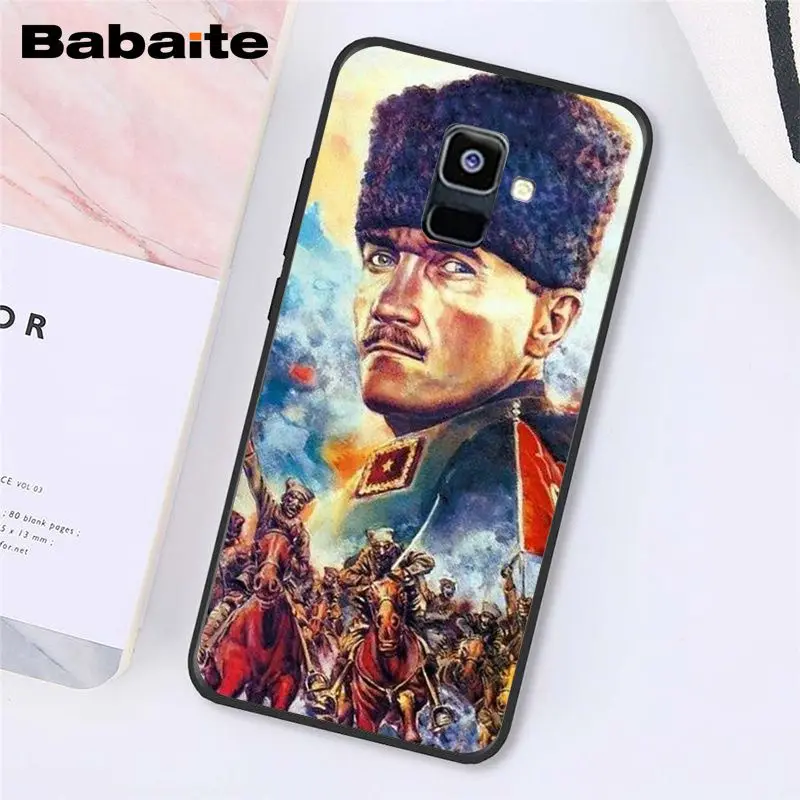 A4 Babaite Turkey Mustafa Kemal Ataturk Phone Case For Samsung Galaxy A7 A50 A70 A8 A3 A6 A6Plus A8Plus A9 - Цвет: A4