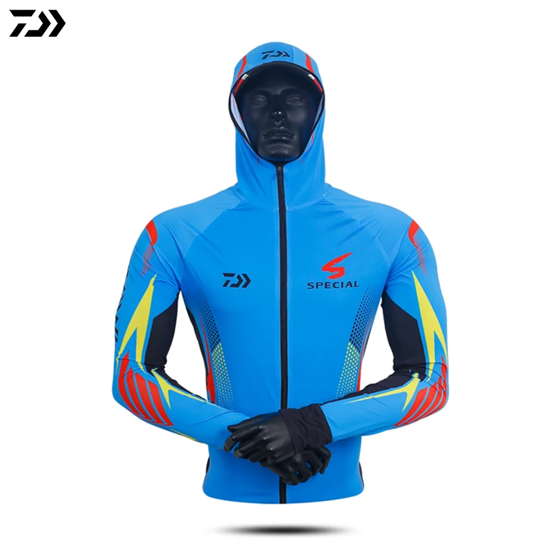 Рубашка Daiwa Рыболовная одежда для улицы с длинным рукавом быстросохнущая УФ