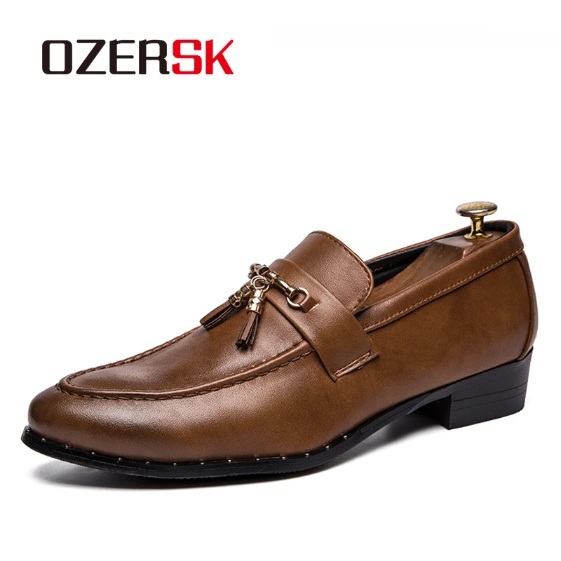 OZERSK/Новое поступление Лидер продаж Мужские туфли из искусственной кожи высокого