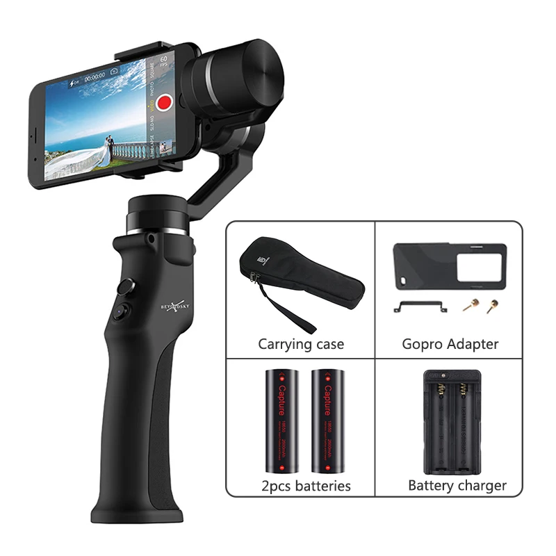 4 BEYONDSKY EYEMIND ручной карданный 3-осевой стабилизатор мобильного iPhone Andriod экшн Камера Yi Gopro Sjcam eken VS ZHIYUN Smooth 4 - Цвет: 4