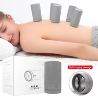 electric cupping massager vacuum suction cups ems portable neck and back massager cupping and pulse full body massage relaxation
