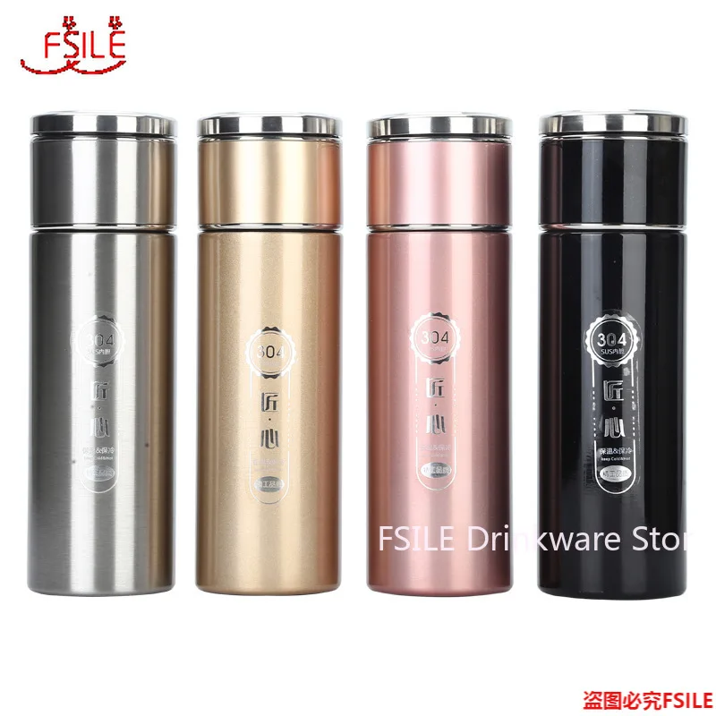 

400ml Stainless Steel Tea and Water Separation Cup, Temperature Display Thermos Cup, Intelligent Temperature Display Cup
