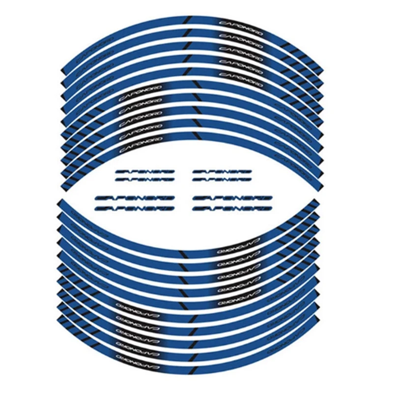 New high quality 20 Pcs Motorcycle Wheel Sticker Waterproof reflectives Rim decorative decal FOR APRILIA CAPONORD - купить по