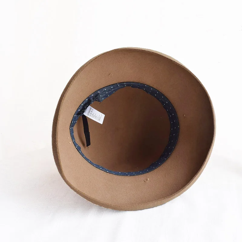 Зимние элегантные женские шляпы PWSX023 из шерсти и фетра с Круглым Верхом широкими