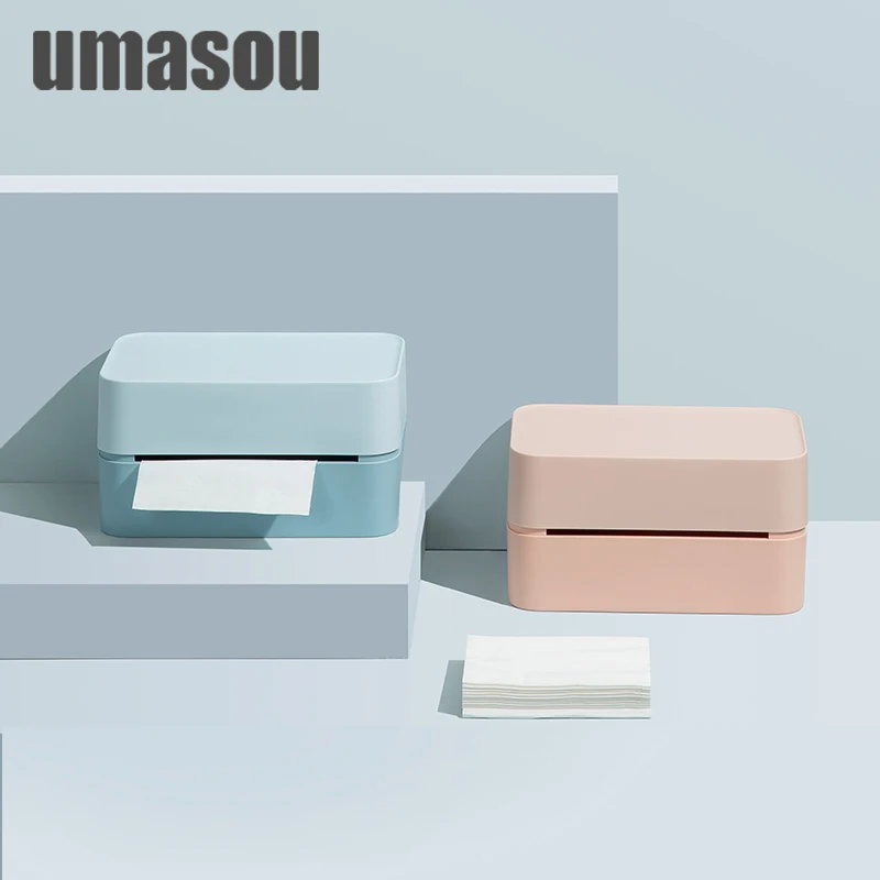 

Modern Creative Tissue Boxe Vintage Nordic Decoration Simple Tissue Boxe Plastic Storage Cute Boit E Mouchoir Home Items DH50ZJH